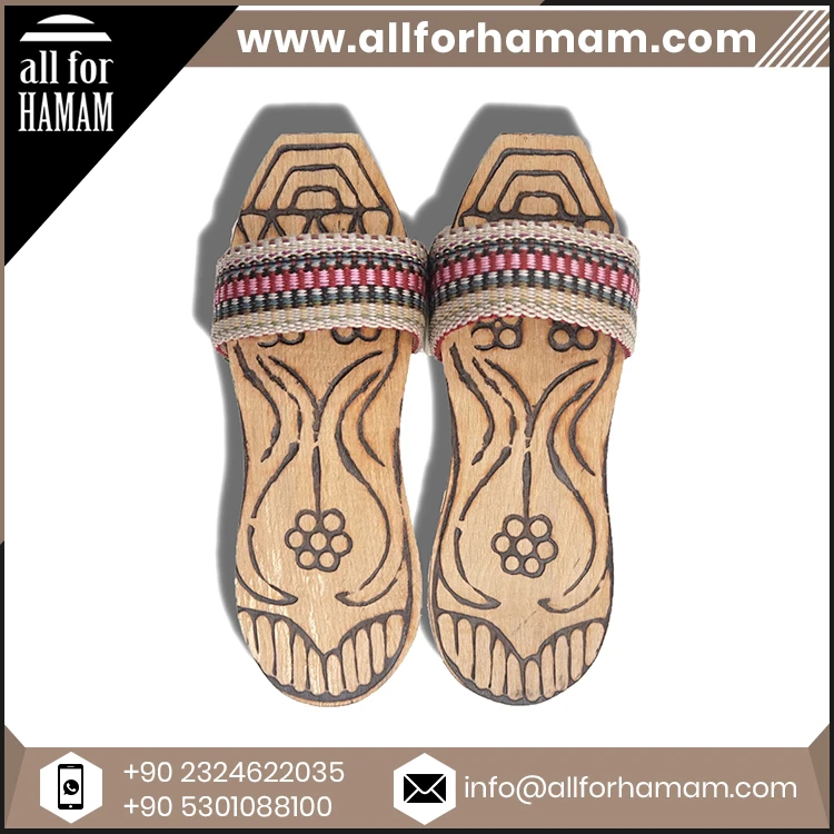 Top Fancy Design Ottoman Style Hamam Clogs Stylish Bathroom Slippers Bulk Manufacturer Supplier