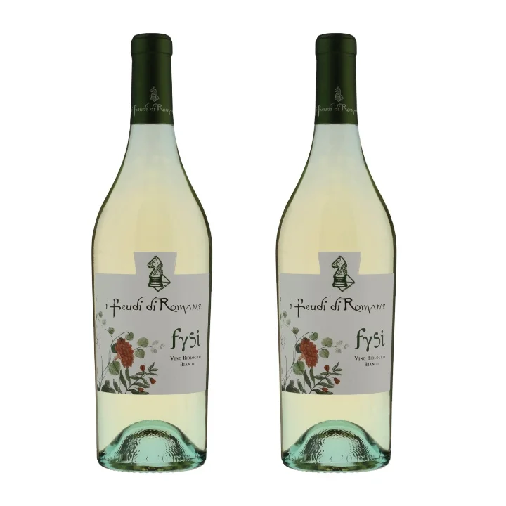 Special gift pack Piwi Dry White Wine Fysi I Feudi di Romans 0,75 L Bottle of Wine Wine Bottle