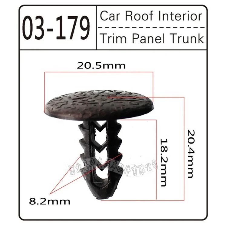 100pcs/bag Good quality great nontoxic plastic clips for cars car fastener anti-aging bumper hot products 2020