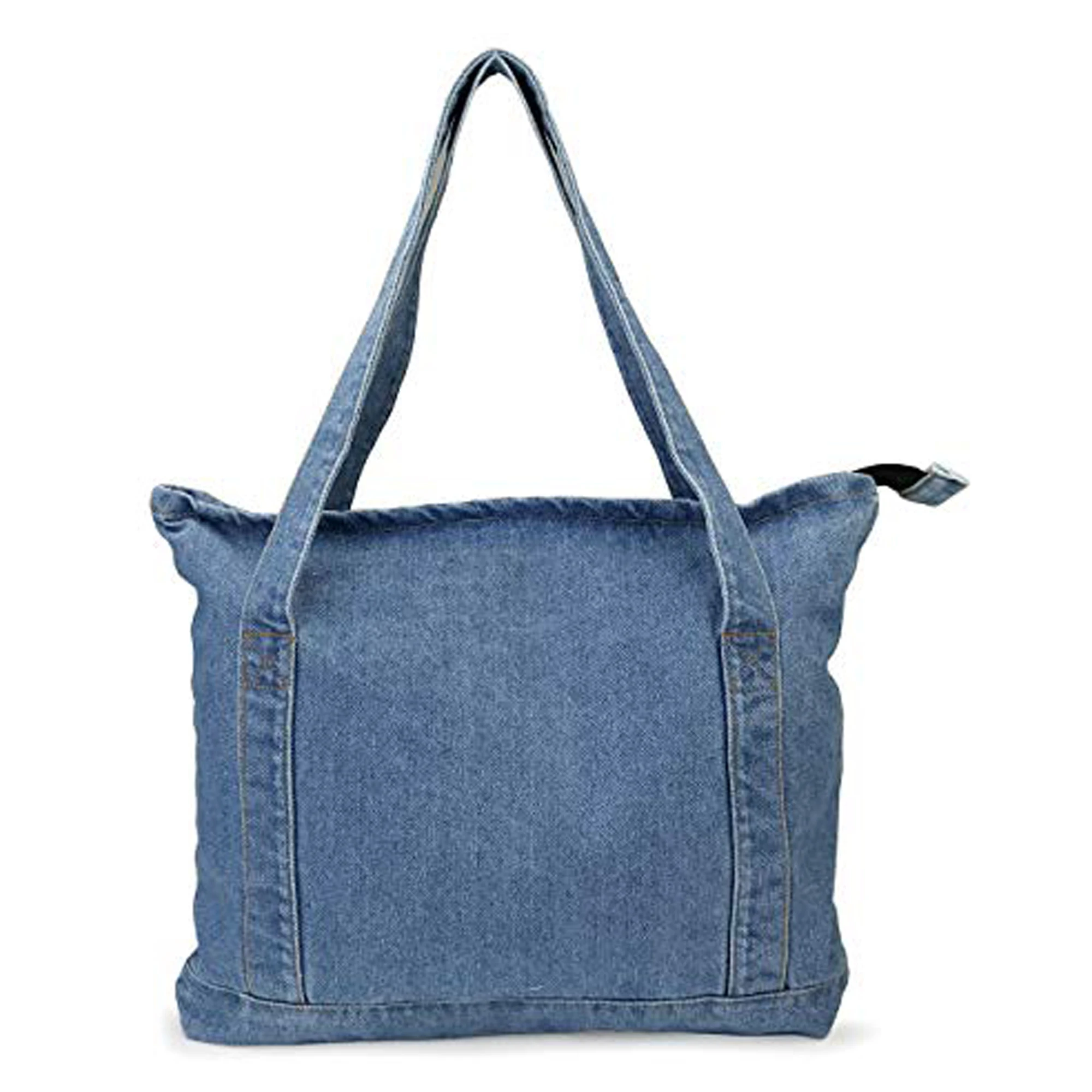 High Quality Denim Tote Handbag for Women Casual Tote Single with Custom Logo