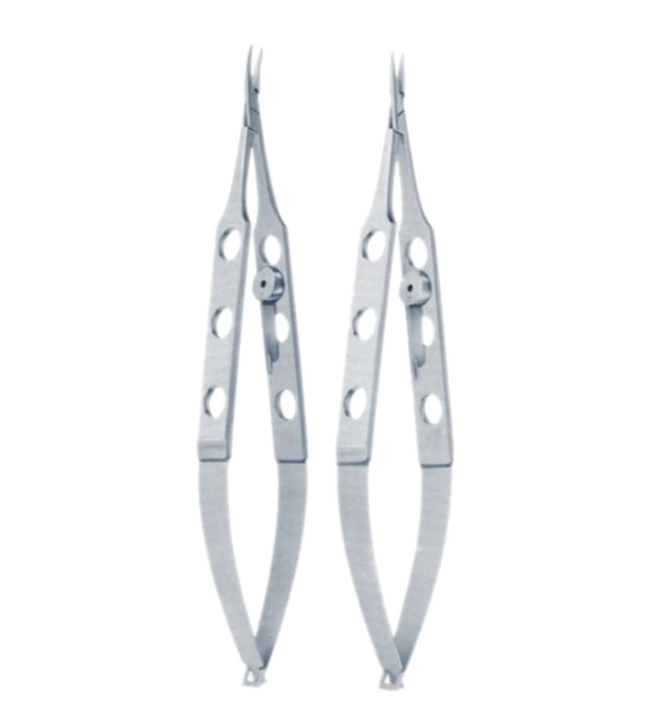 ophthalmic Instruments Set of 2 Pieces Jaffe Needle Holder with lock and without lock Stainless steel CE ISO