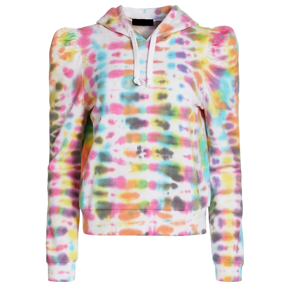 Women Tie Dye Sports Wear Long Sleeve Hoodie