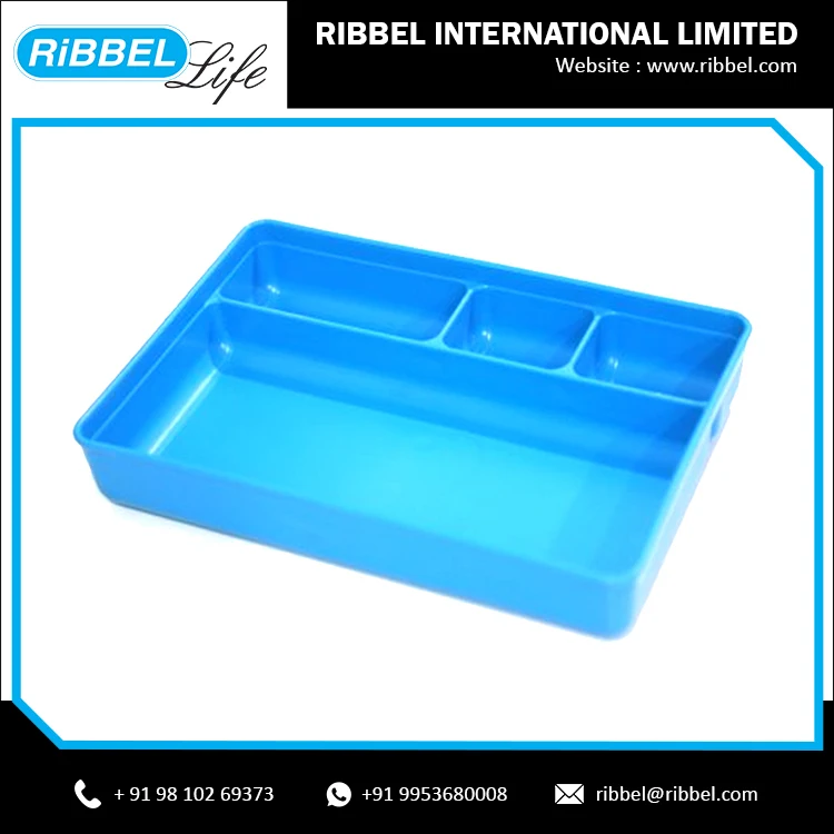 
Top Quality Ophthalmic Dressing Use Eco-Friendly Disposable Plastic Surgical Tray With 4 Space 