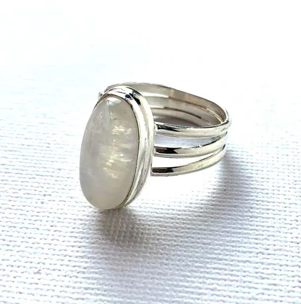 Радужный Лунный Камень, грубый синий блестящий лунный камень, камень для изготовления ювелирных изделий, необработанный Радужный камень отличного качества