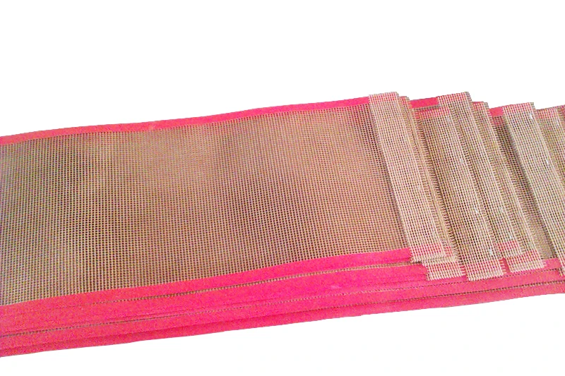 PTFE Coated Open Mesh Conveyor Belt For Textiles Dryers in 4*4mm Mesh Size