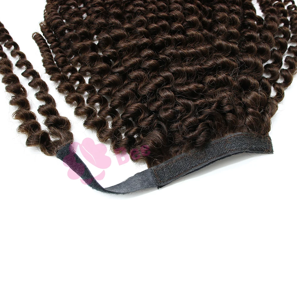 
Wholesale Buy 10 To 30 Inch Romantic curly Vietnamese ponytail for woman Human Hair Extensions 