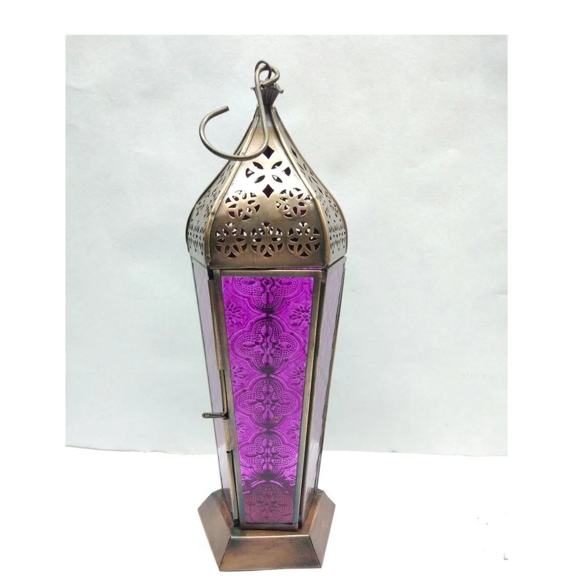 Hot Selling Decorative Hanging Metal Lantern Garden Iron Lanterns with Candle Lights Etched Lantern Manufacturer from India