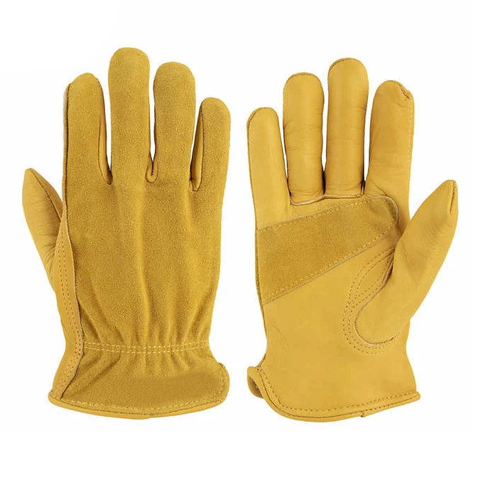 Изготовленные на заказ промышленные рабочие канадские кожаные перчатки тяжелые для садоводства