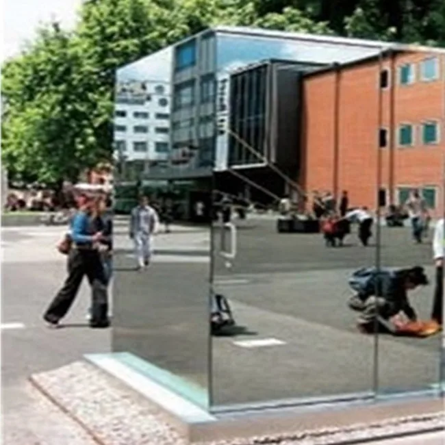 6mm Thick Bronze Tinted Mirror Glass Price , Large Two Way Acrylic See-through Mirror