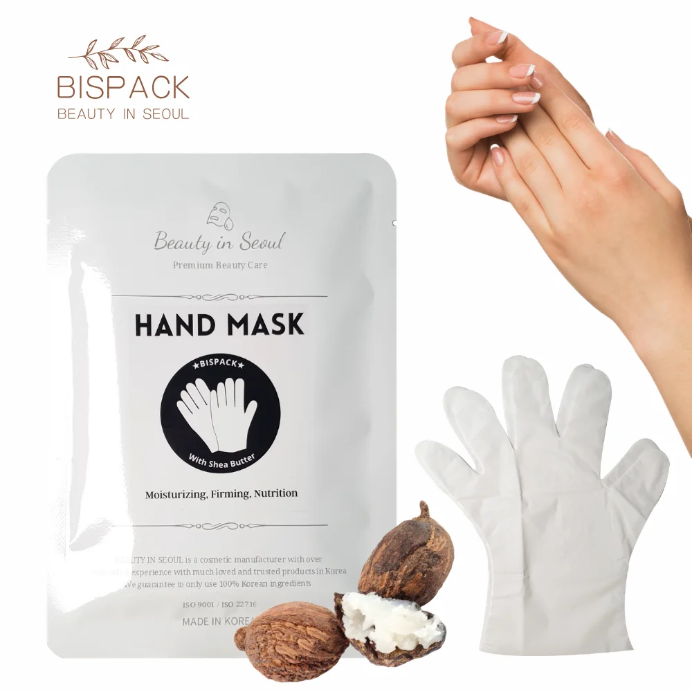 Hand Mask BISPACK with shea butter Korea oem private labeling hand skin care