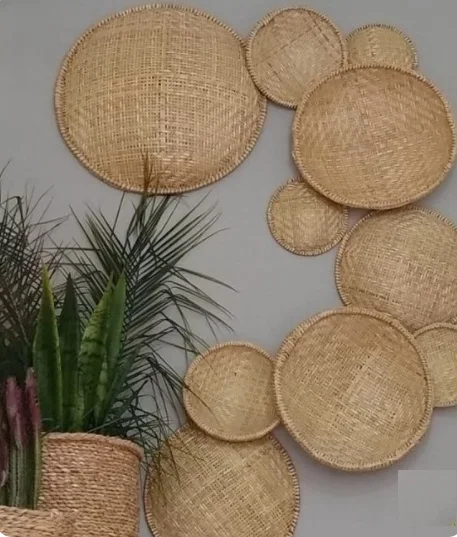  Vietnam wholesale hot bamboo wall hanging decoration with variety of shape size and color