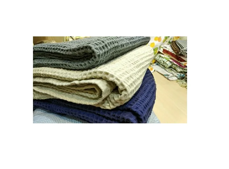 Экологичное одеяло в клетку из хлопчатобумажной пряжи