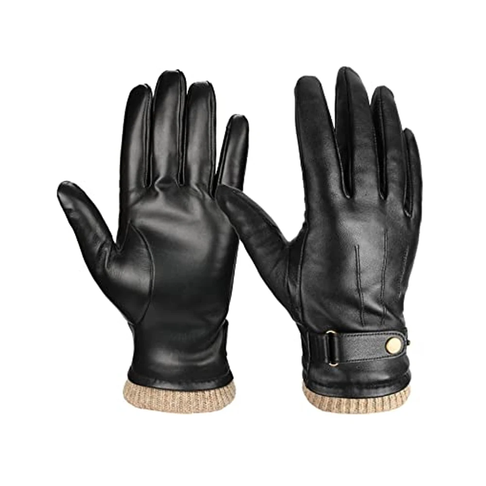 Прямая поставка с фабрики лидер продаж Модные кожаные перчатки из оленьей кожи без подкладки для водителя