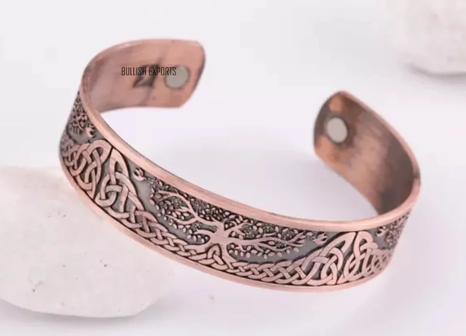 Best Selling Open Twist Arthritis Copper Magnetic Therapy Red Copper Magnetic Bracelet