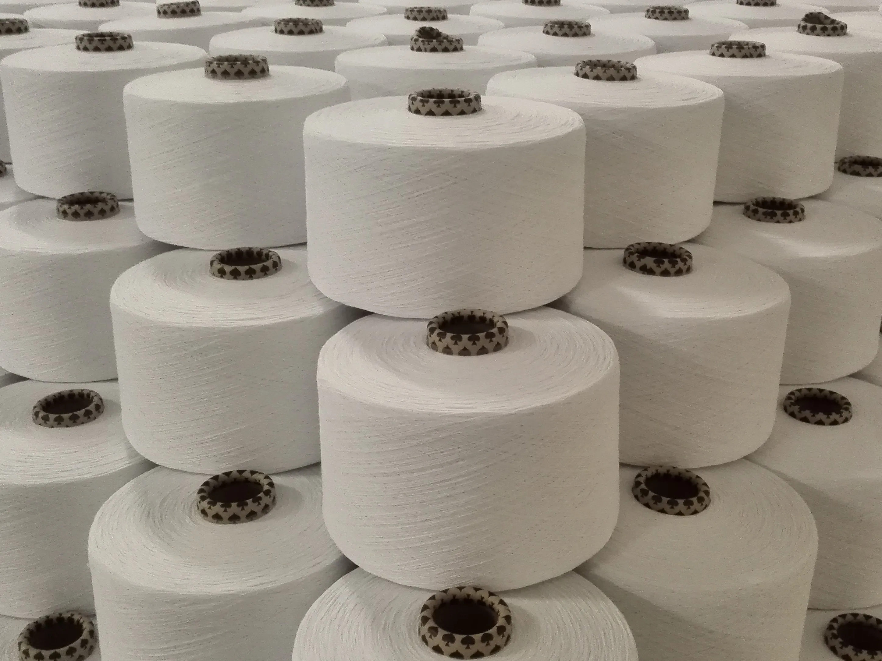 GLOBAL RECYCLED STANDARD GRS Certified Recycled Yarn for Circular Knitting Recycled Cotton / Polyester