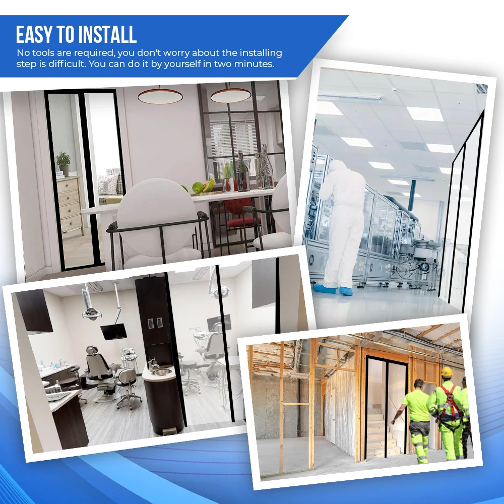 Arrowzoom 1 мм толщиной-3x6 6 Футов. Прозрачная полоса из ПВХ занавески для склада теплоизоляция пластика KK1173