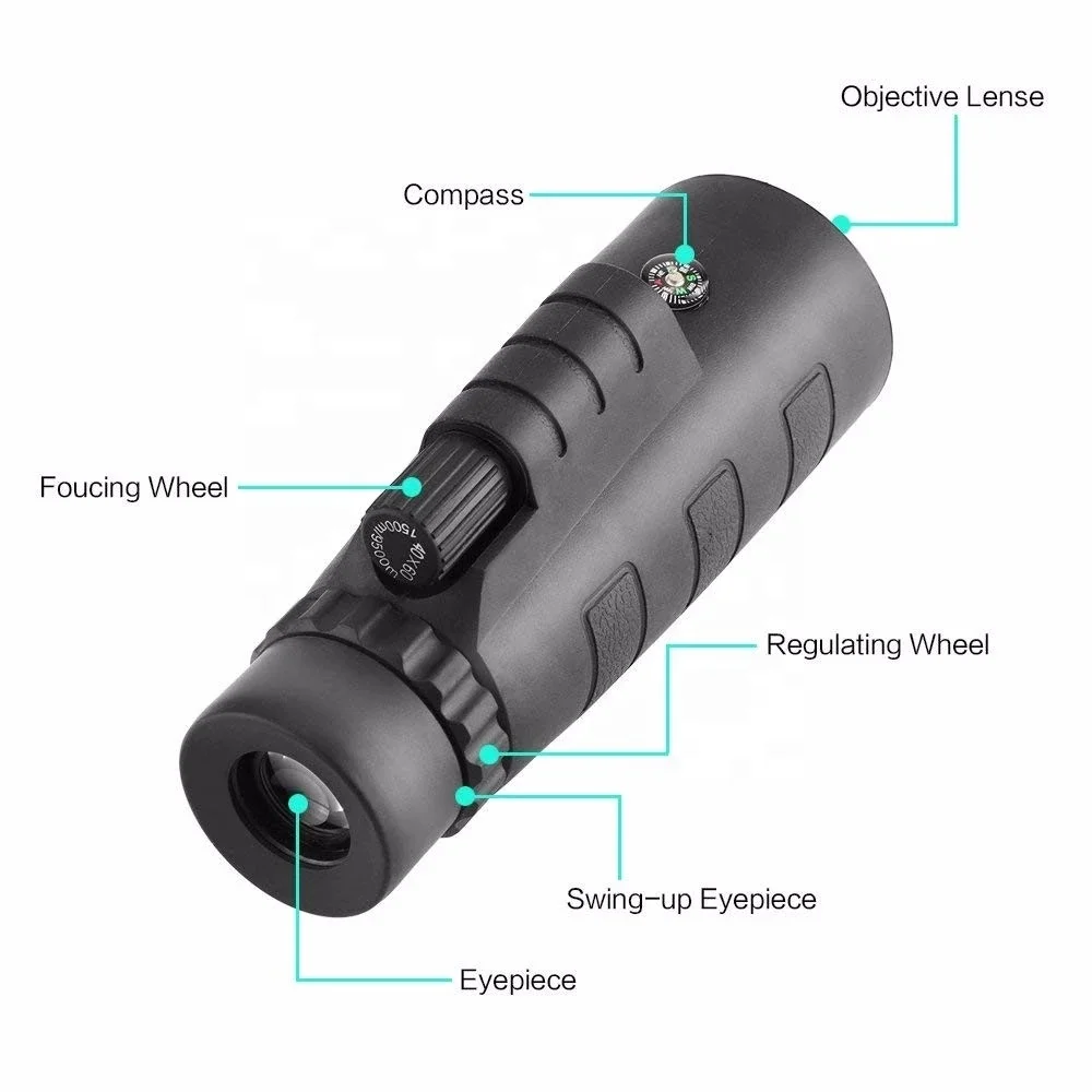 Super Telephoto Zoom Waterproof 40x60 Long Range Smartphone Monocular Telescope