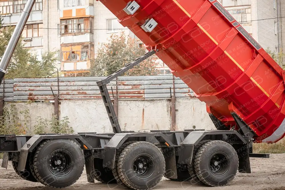 Внедорожный полуприцеп для древесины 43 тонны самосвал прицеп