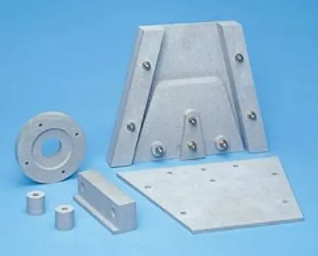 Electric and heat insulation board for refractory materials in arc chutes