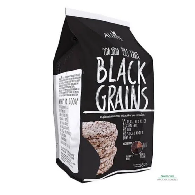 Allrite Organic Rice Cakes Black Grains From Thailand