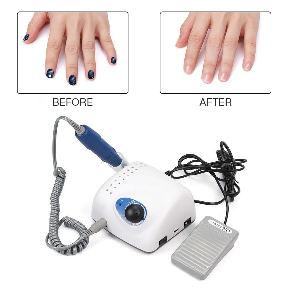 2022 private label nail drill 0~35000RPM Max strong power nail manicure drill polish machine portable rechargeable