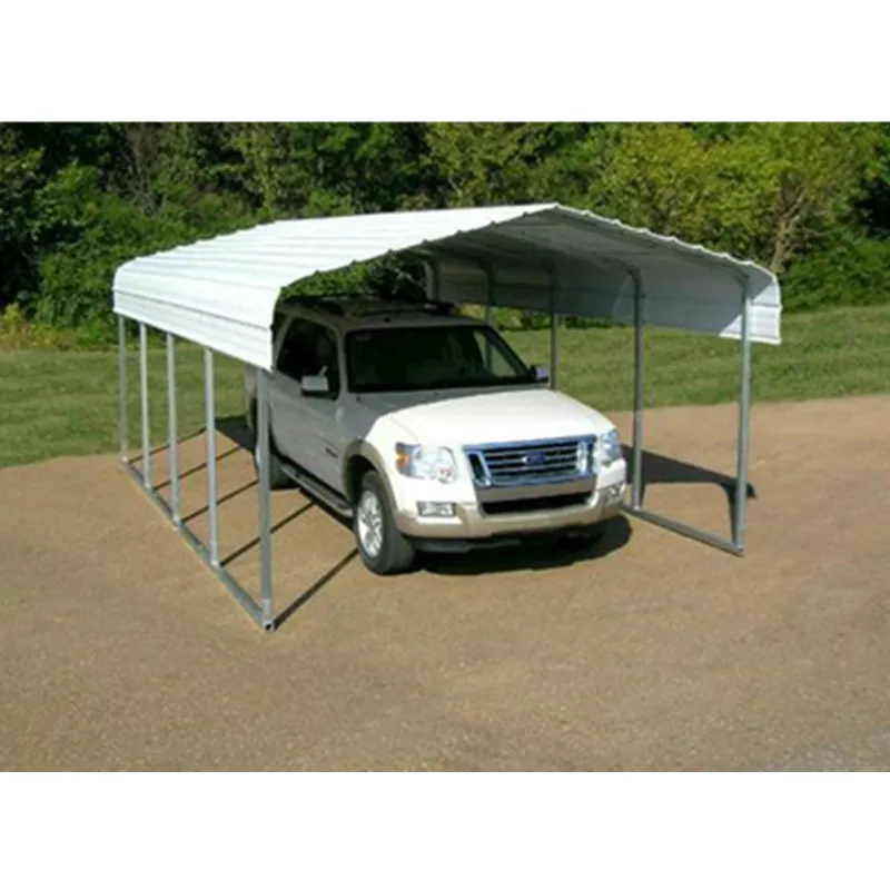 garden steel tube thick frame canopy fitting galvanize car parking truck roof top cover garage tent