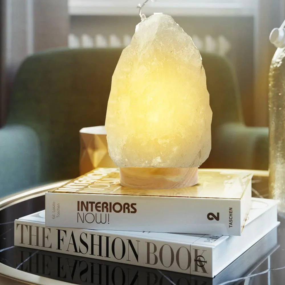 Natural Himalayan Salt Lamps Pakistan Wholesale Snow White by IMPEX PAKISTAN