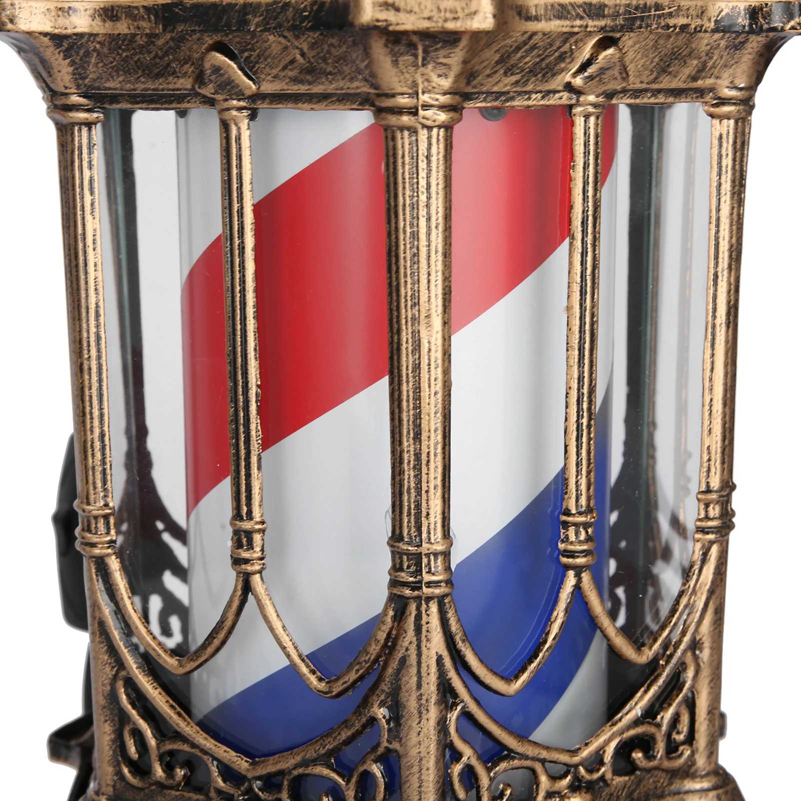 Парикмахерский водонепроницаемый Вращающийся светодиодный светильник парикмахерский светильник полосатый стержень Красный Белый аксессуары для парикмахерских