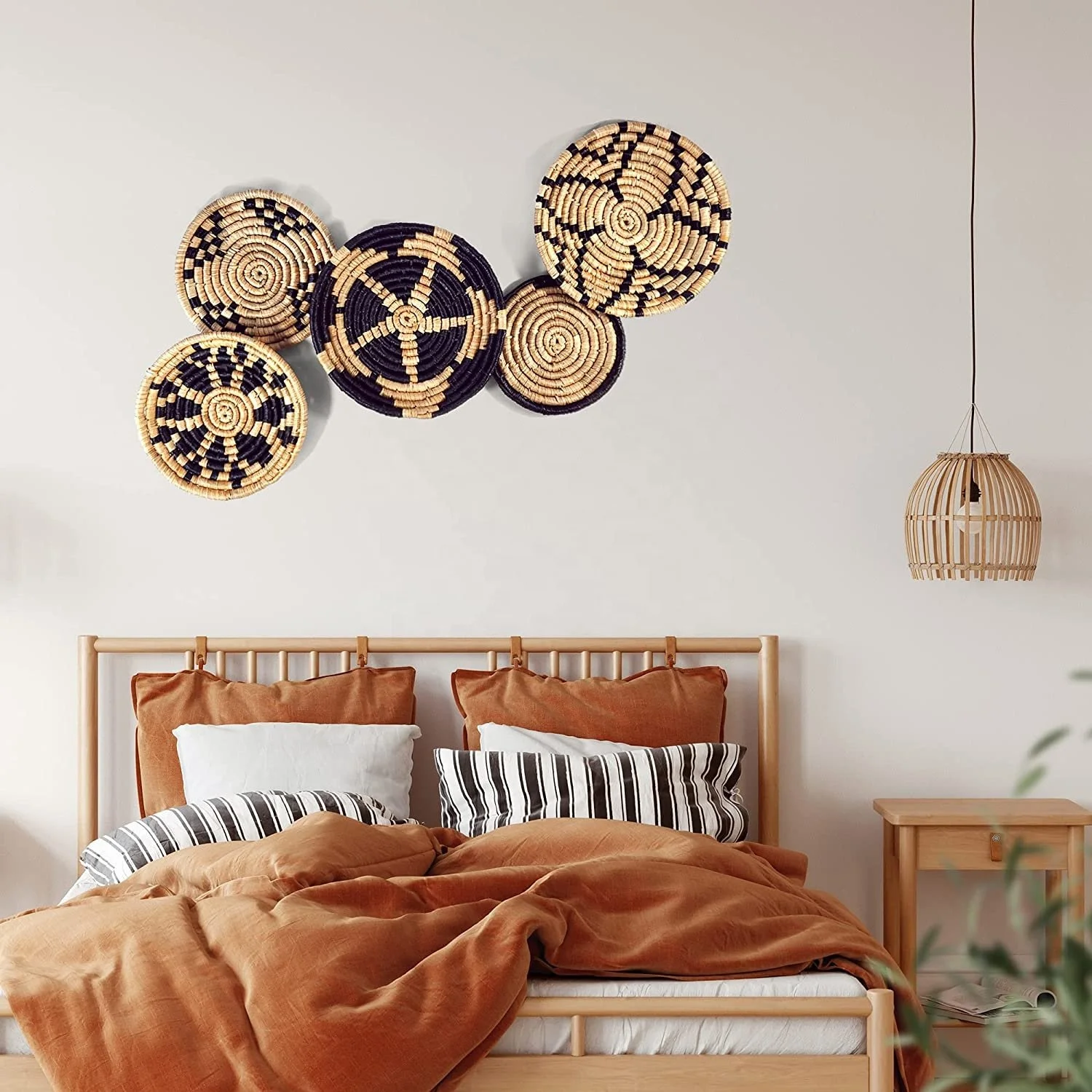 Most popular wall decoration 2022 Seagrass wall decoration - Basket / pattern 11 / wall panel /dongdoexport