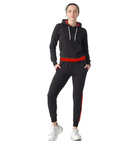 Crop top women tracksuit custom velvet custom embroidery logo wholesale tracksuit sets for women