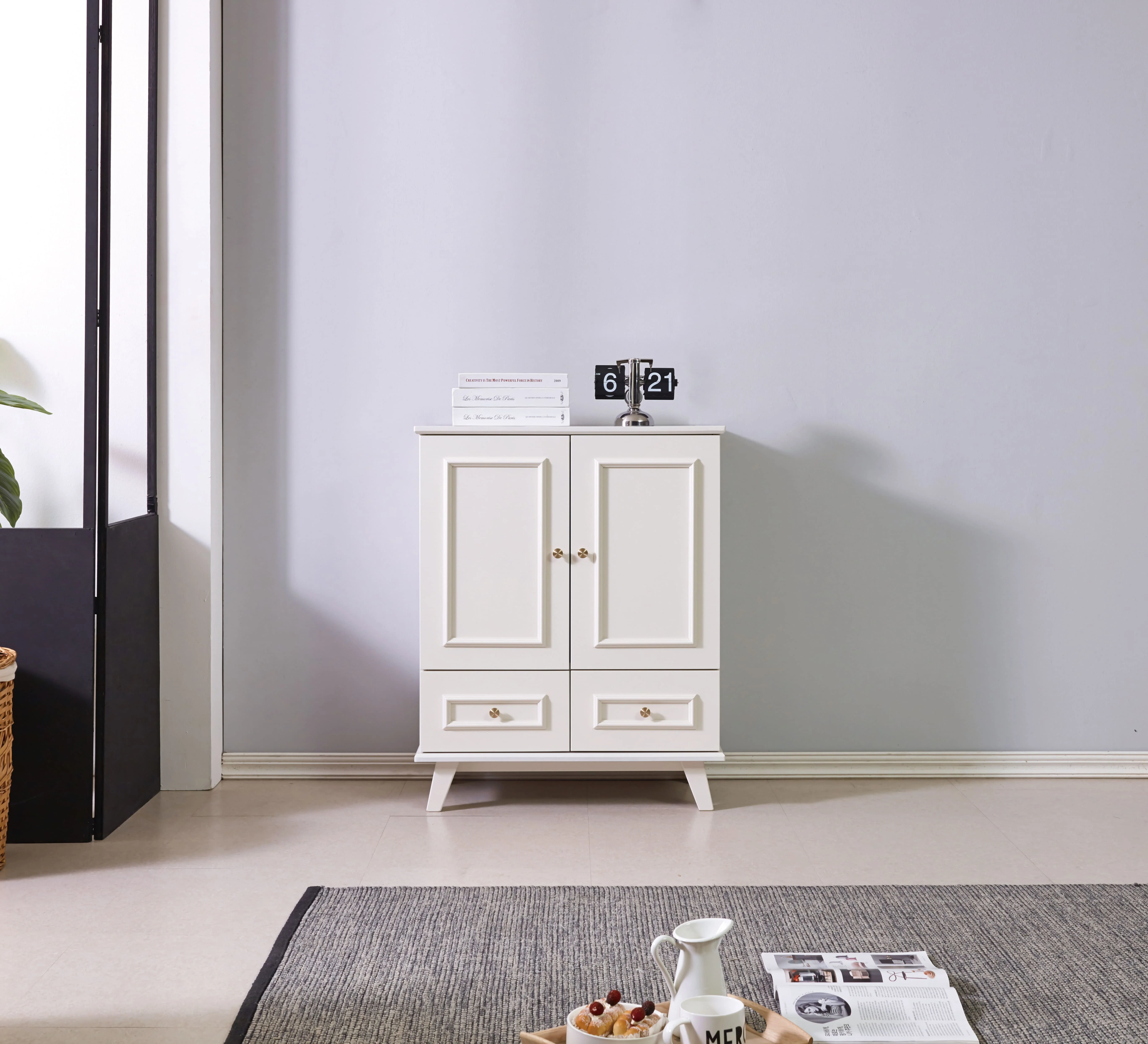 Мебель для гостиной современный дизайн шкафчик цвета слоновой кости Сделано в Корее