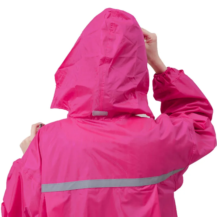 Long fashionable rubber raincoats for women
