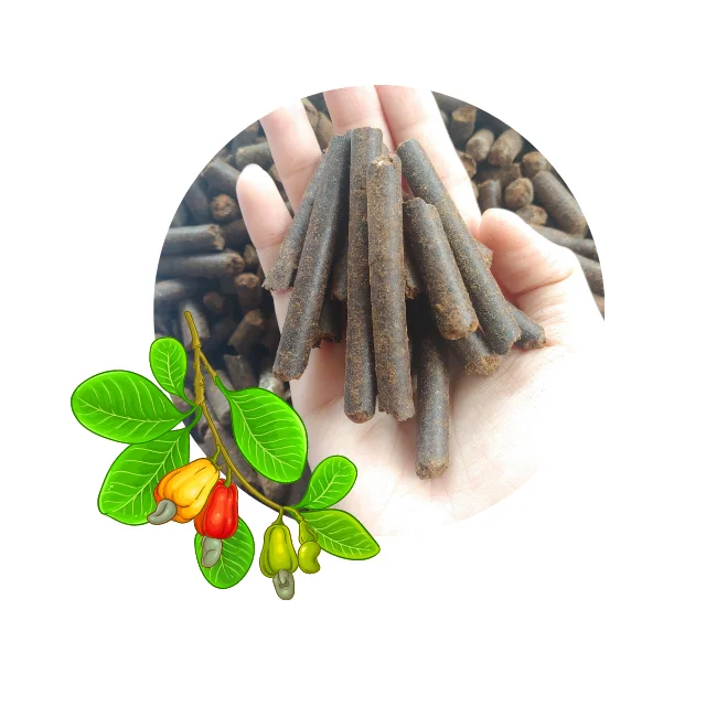 Low MOQ Wooden Pellet Biomass Cashew Nut Shell Extracted Pellets pto wood pellet mill