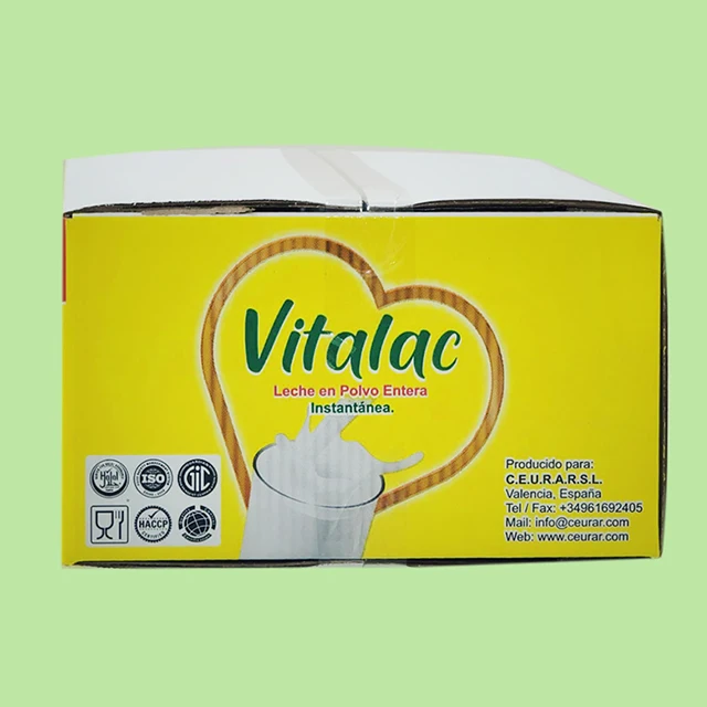 2022 Exporter Good fresh instant fresh full cream milk powders. Dry milk box Vitalac wholesale factory rate cheap milk