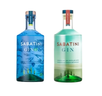  Combo High Quality Tuscan spirits Sabatini Gin - Gino 70 cl Made in