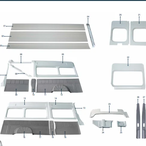 **BOXER JUMPER DUCATO INTERIOR TRIM SET** ** MOST REQUIRED** ABS PLASTIC INTERIOR TRIM SETS FOR CAMPERS, MINIBUSES, BUSES**