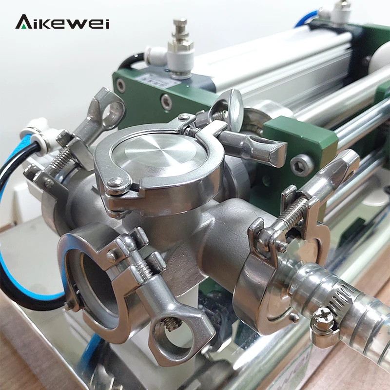 Semi-automatic pneumatic honey jar filling machine/liquid filling machine semi automatic manufacture