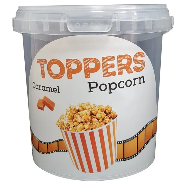 DYK1100 1100ml Microwavable Tamper Evident PP IML Bucket & PP IML Lid for Food Ice Cream Butter Chocolate Popcorn Packaging
