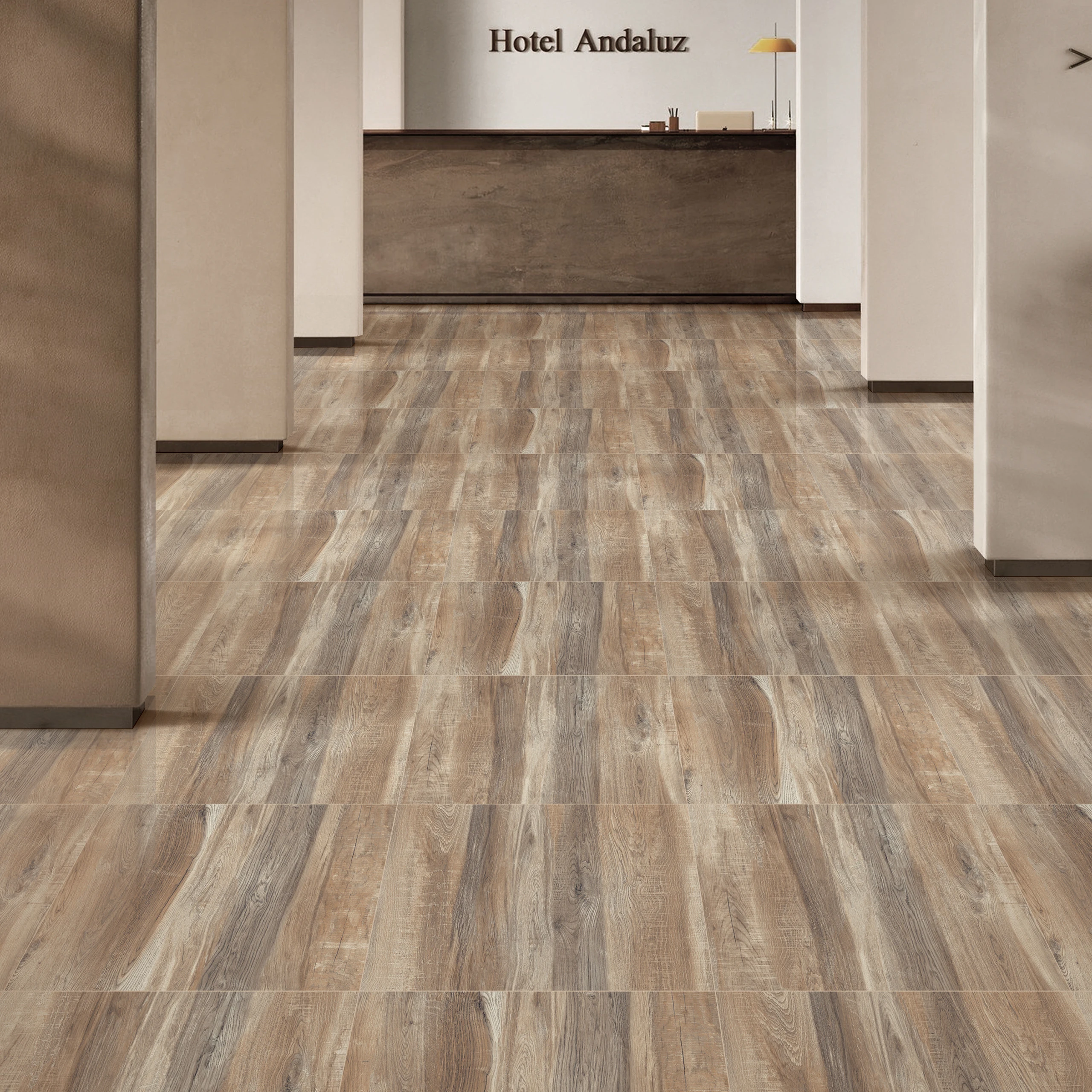 Глянцевая фарфоровая напольная плитка из натурального дерева для спальни и вилл керамическая деревянная