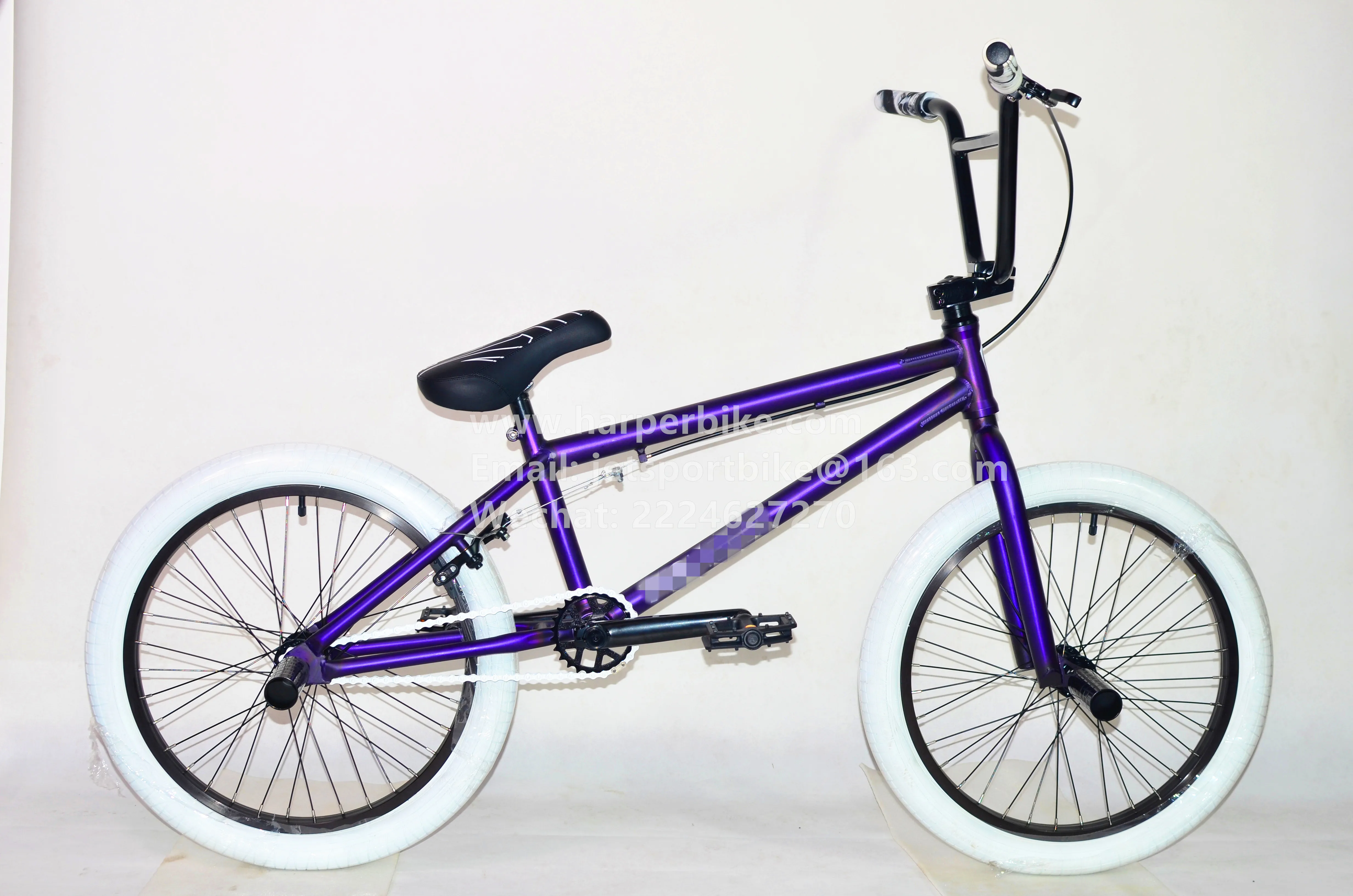 Custom design matt translucent color bicicleta bmx 20 inch