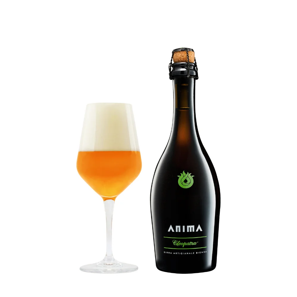 Premium Italian - Cleopatra Ale Slightly Amber Beer Perfect as Aperitif or Combined with Appetizers and Pizza