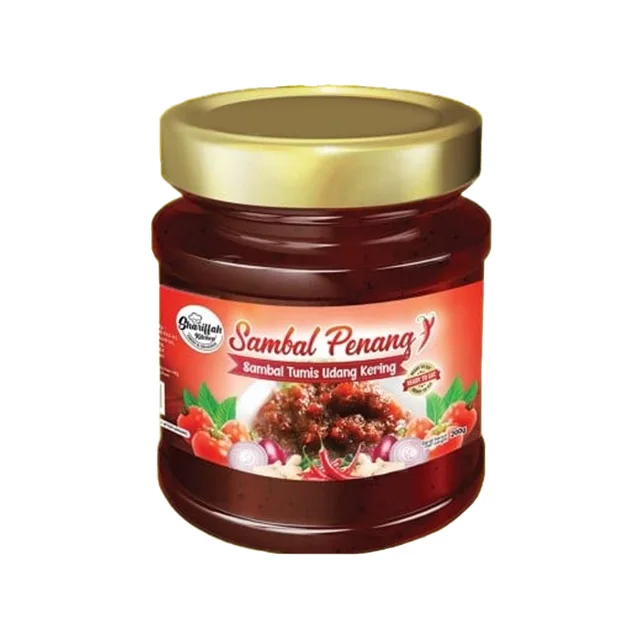 Jar Bottle Hot Selling Wholesale Price Ready to Eat Instant Food Made in Malaysia Dried Shrimp Spicy Chilli Sambal - Shariffah