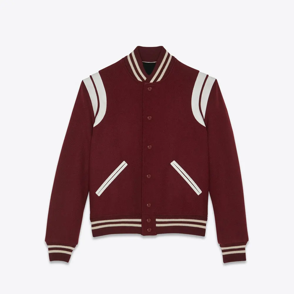 Letterman Versity Jacket  / Custom satin versity jackets / 100% polyester satin bomber jacket