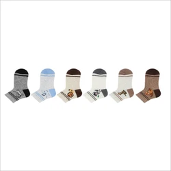 HIGH QUALITY -  3-PACK ANIMALS PATTERNED BABY BOYS SOCKS