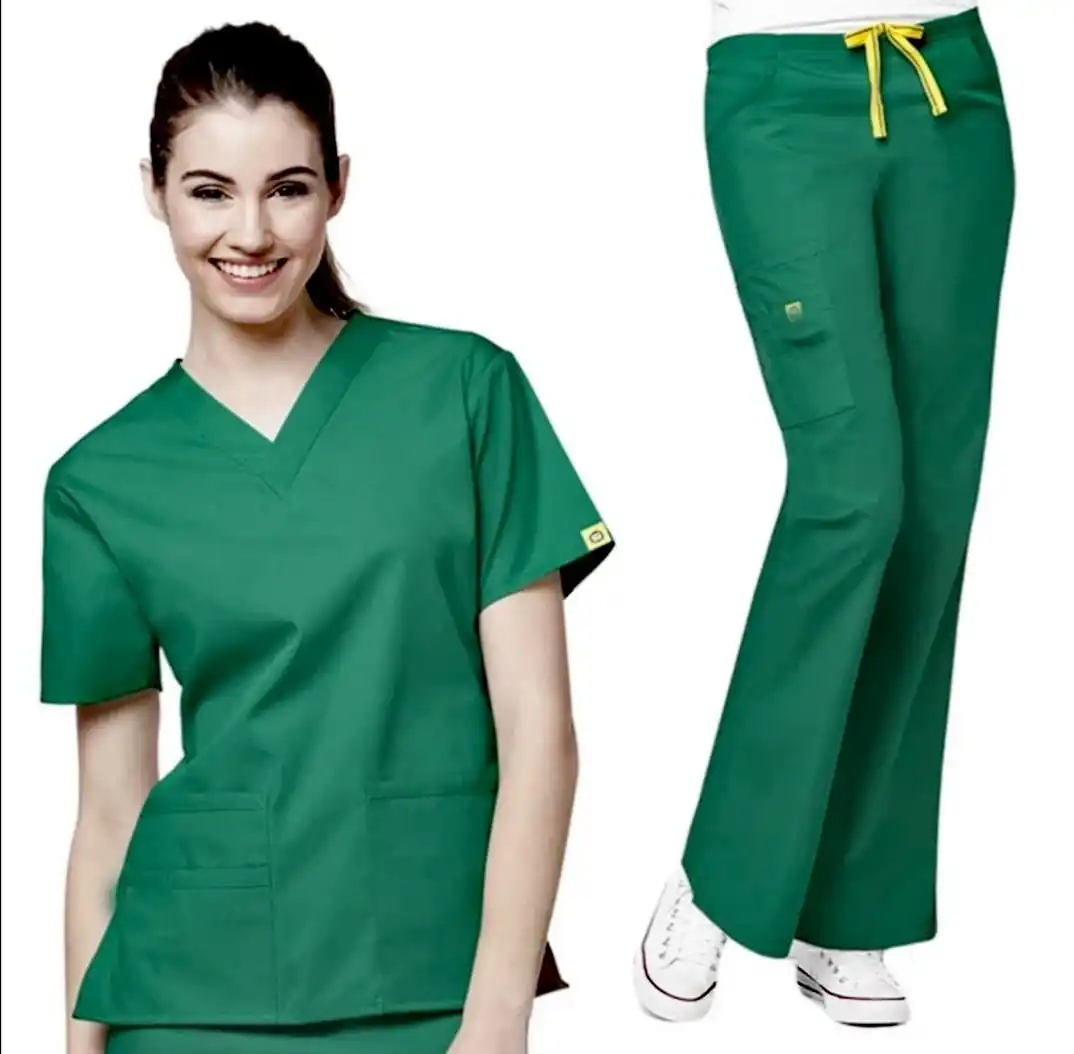 Unisex Hospital Uniform Stylish Medical Scrubs Nursing Uniforms Hospital Scrub Tops And Pants Uniform