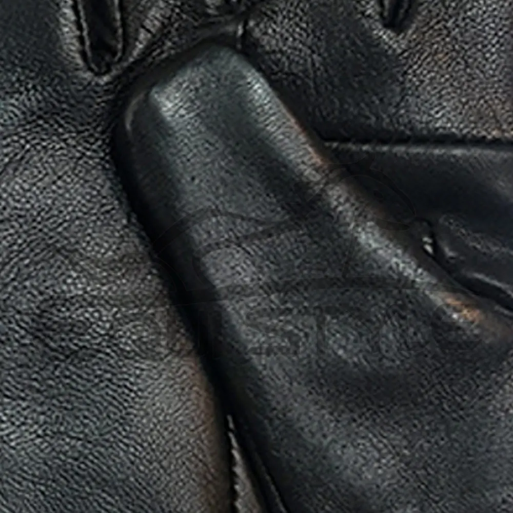Black Leather Gloves High Quality Genuine Leather WInter Gloves Full Finger XXL Size Cold Weather Sheepskin Gloves in Pakistan