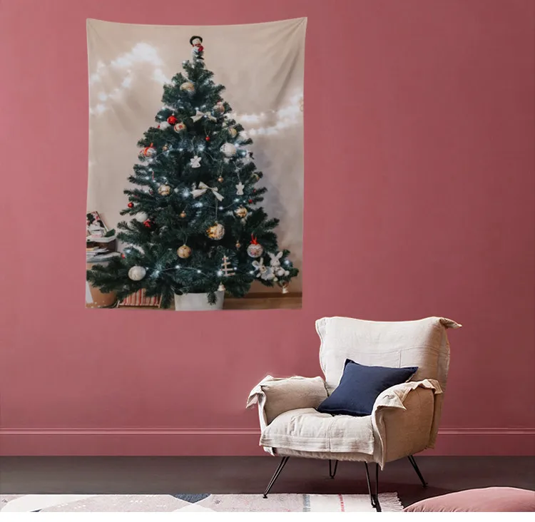 150x200 Современный стиль большой фестиваль Рождество С Новым Годом гобелен висит на стене