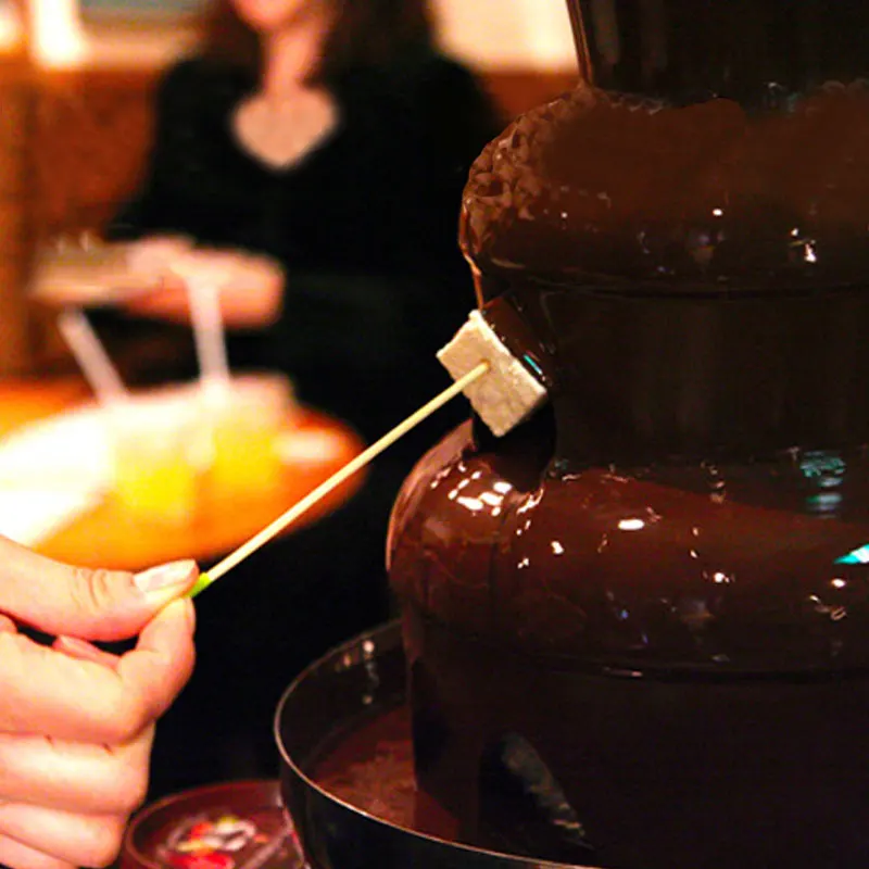 Custom Operated Large Industrial Commercial Double Battery Chocolate Fountain Machine