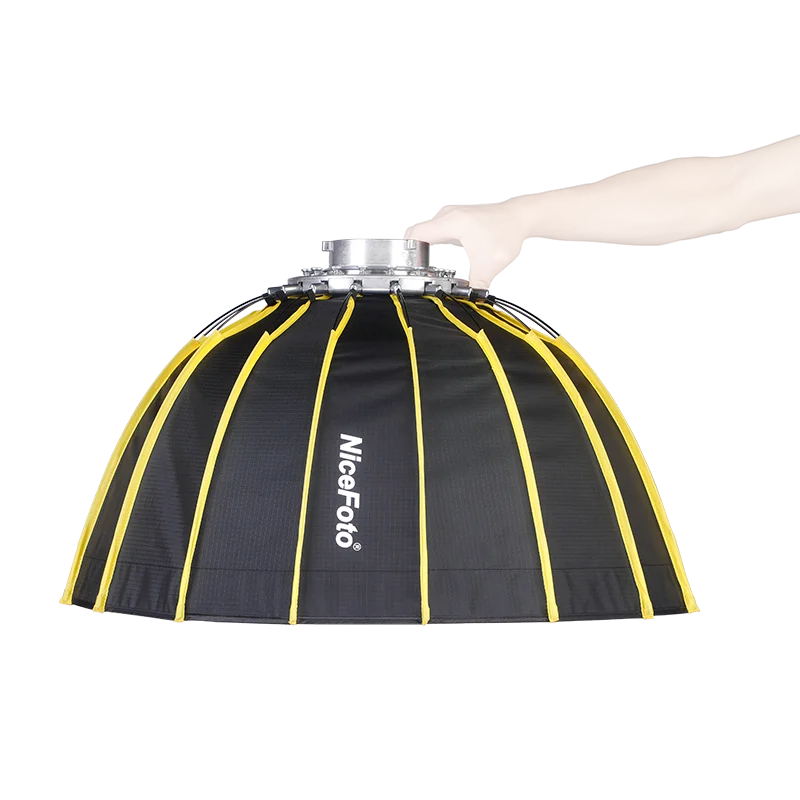 NiceFoto LED-60cm Bowens mount Parabolic light soft box deep soft box with grid quick set up