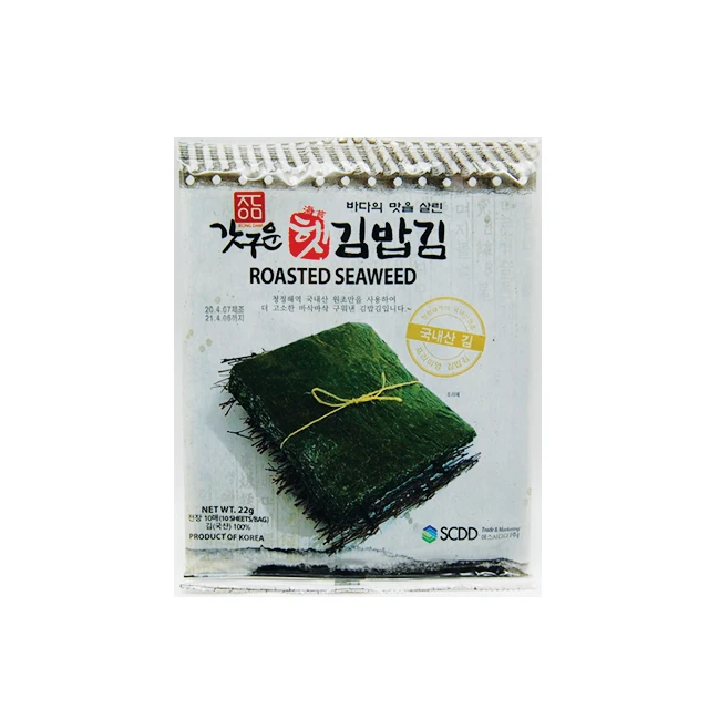 
Orgaanic Roasted Seaweed Premium Korean Style Dried for Gimbal and Sushi 0.22g Kg 